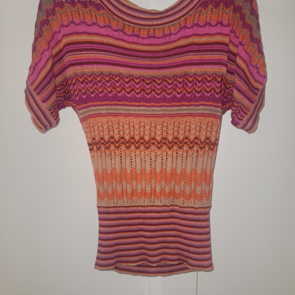 Colorful Striped Knit Top